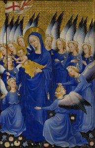 Maria met Kind en Engelen, rechterpaneel van Wilton Diptiek, c.1395-9